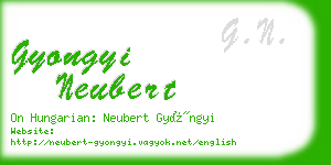 gyongyi neubert business card